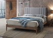 Cheslyn Bed Light Grey Fabric - Luminex FurnitureBedCHESLY46LGREY