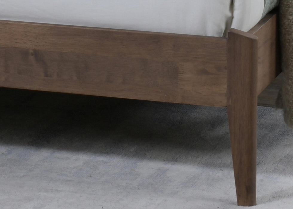 Cheslyn Dark Grey Velvet Fabric Bed - Luminex FurnitureBedCHESLY46DGREY