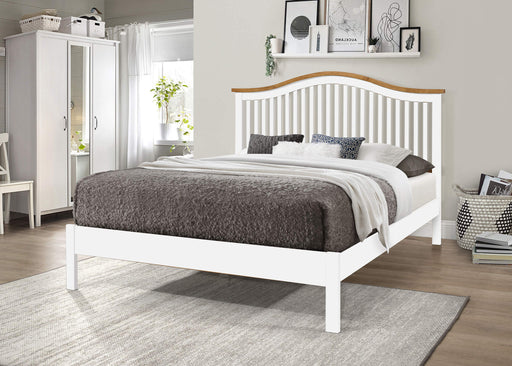 Chester White Wooden Bed - Luminex FurnitureBedCHESTER3WHITE