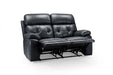 Cheswick Black 2 Seater Recliner Sofa – Compact Faux Leather - Luminex FurnitureSofascody_recliner_sofa_black_2_seater