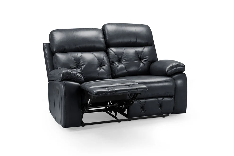 Cheswick Black 2 Seater Recliner Sofa – Compact Faux Leather - Luminex FurnitureSofascody_recliner_sofa_black_2_seater