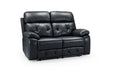 Cheswick Black 2 Seater Recliner Sofa – Compact Faux Leather - Luminex FurnitureSofascody_recliner_sofa_black_2_seater