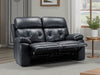 Cheswick Black 2 Seater Recliner Sofa – Compact Faux Leather - Luminex FurnitureSofascody_recliner_sofa_black_2_seater