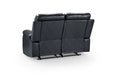 Cheswick Black 2 Seater Recliner Sofa – Compact Faux Leather - Luminex FurnitureSofascody_recliner_sofa_black_2_seater