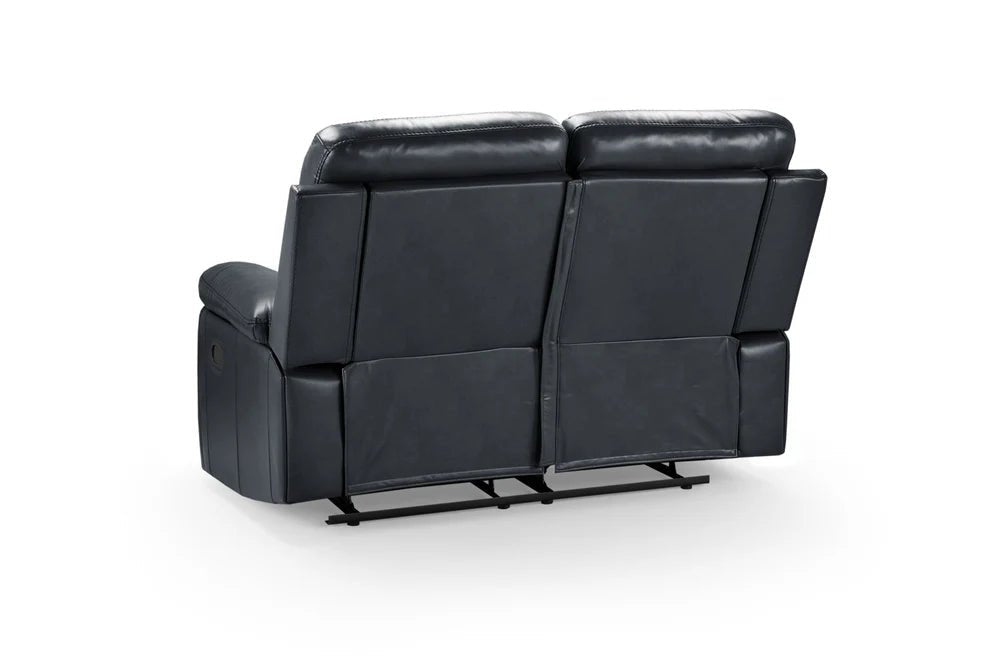Cheswick Black 2 Seater Recliner Sofa – Compact Faux Leather - Luminex FurnitureSofascody_recliner_sofa_black_2_seater