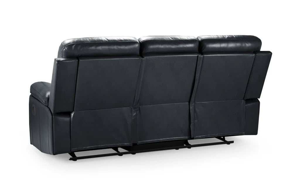 Cheswick Black 3 Seater Recliner Sofa – Spacious Faux Leather - Luminex FurnitureSofascody_recliner_sofa_black_3_seater