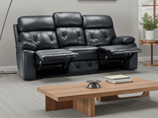 Cheswick Black 3 Seater Recliner Sofa – Spacious Faux Leather - Luminex FurnitureSofascody_recliner_sofa_black_3_seater