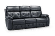 Cheswick Black 3 Seater Recliner Sofa – Spacious Faux Leather - Luminex FurnitureSofascody_recliner_sofa_black_3_seater