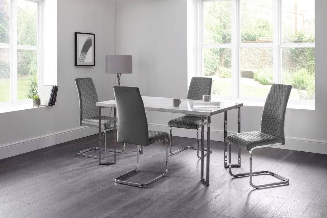 Ciara Velvet Dining Chairs – Set of 4 - Luminex FurnitureChairsCAL211