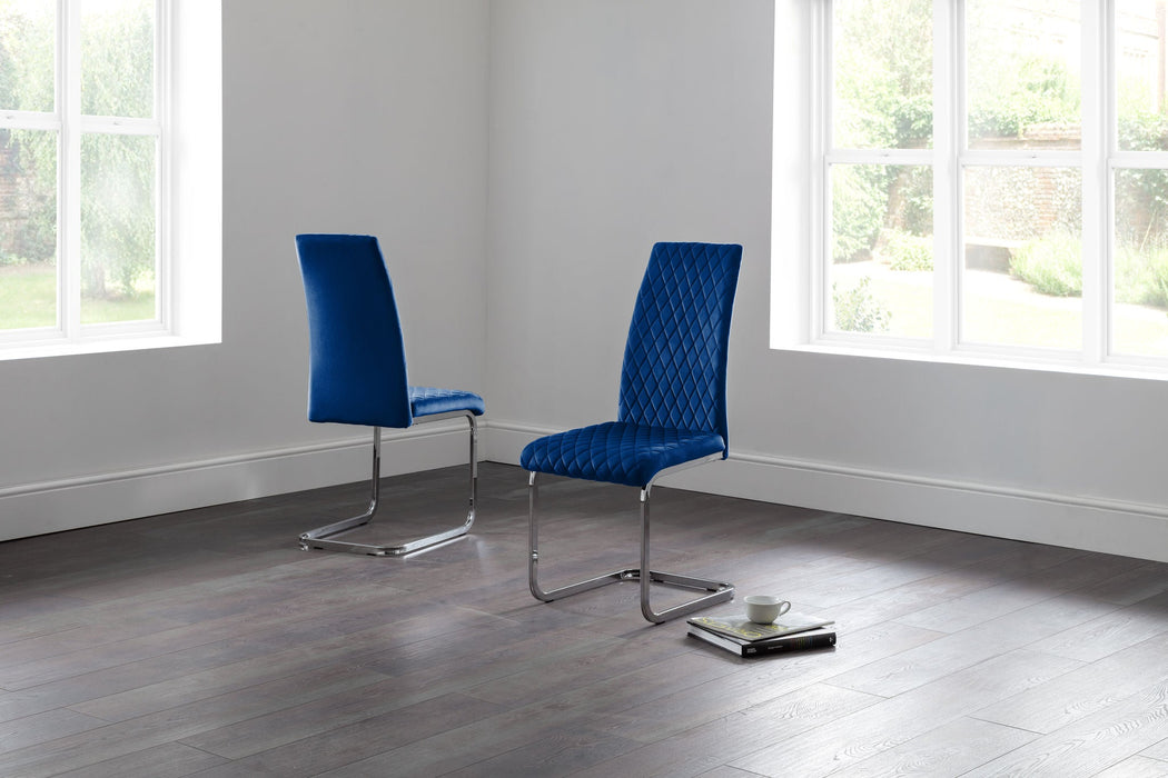 Ciara Velvet Dining Chairs – Set of 4 - Luminex FurnitureChairsCAL211