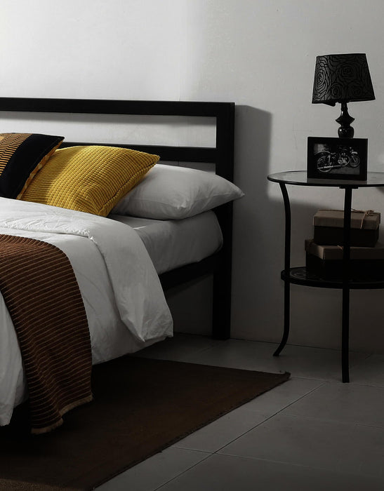 City Block Black Metal Bed - Luminex FurnitureBedCIT3