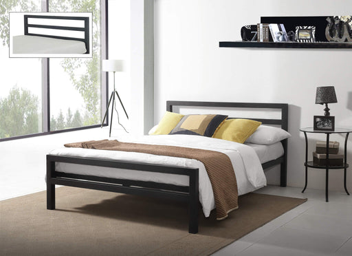 City Block Black Metal Bed - Luminex FurnitureBedCIT3