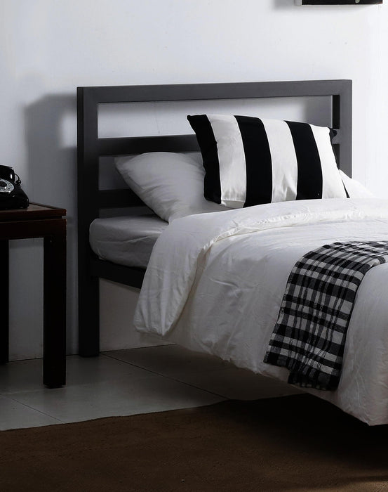 City Block Charcoal Grey Metal Bed - Luminex FurnitureBedCIT3GREY