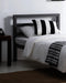 City Block Charcoal Grey Metal Bed - Luminex FurnitureBedCIT3GREY