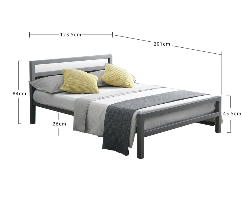 City Block White Metal Bed - Luminex FurnitureBedCITW3