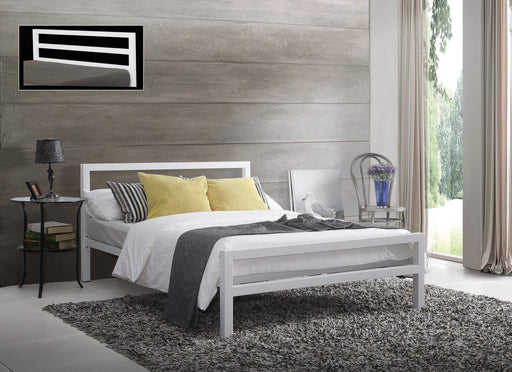 City Block White Metal Bed - Luminex FurnitureBedCITW3