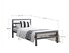 City Block White Metal Bed - Luminex FurnitureBedCITW3