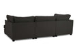 Clarendon Black U - Shape Corner Sofa with Ottoman – 6 Seater - Luminex FurnitureSofascarnaby_u_shape_black