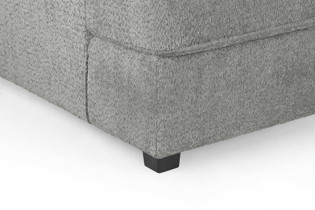 Clarendon Bouclé Grey U - Shape Corner Sofa with Ottoman – 6 Seater - Luminex FurnitureSofascarnaby_boucle_grey_u_shape