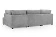 Clarendon Bouclé Grey U - Shape Corner Sofa with Ottoman – 6 Seater - Luminex FurnitureSofascarnaby_boucle_grey_u_shape