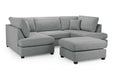 Clarendon Grey U - Shape Corner Sofa with Ottoman – 6 Seater - Luminex FurnitureSofascarnaby_u_shape_grey
