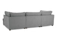 Clarendon Grey U - Shape Corner Sofa with Ottoman – 6 Seater - Luminex FurnitureSofascarnaby_u_shape_grey