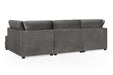 Clarendon Plush Grey U - Shape Corner Sofa with Ottoman – 6 Seater - Luminex FurnitureSofascarnaby_plush_grey_ushape