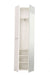 Clarion Gloss White Mirrored Narrow Wardrobe - Luminex FurnitureWardrobe3050