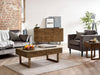 Clarissa 2 Drawer Coffee Table - Reclaimed Wood - Luminex FurnitureCoffee TableWOB011