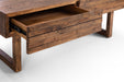 Clarissa 2 Drawer Coffee Table - Reclaimed Wood - Luminex FurnitureCoffee TableWOB011