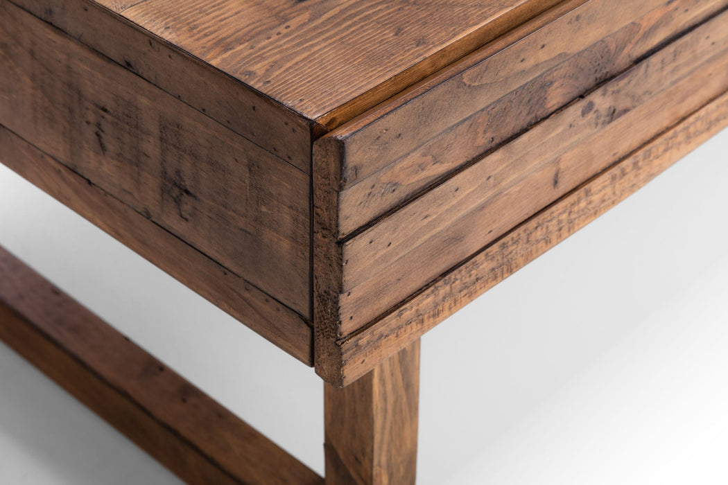 Clarissa 2 Drawer Coffee Table - Reclaimed Wood - Luminex FurnitureCoffee TableWOB011