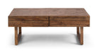 Clarissa 2 Drawer Coffee Table - Reclaimed Wood - Luminex FurnitureCoffee TableWOB011
