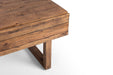 Clarissa 2 Drawer Coffee Table - Reclaimed Wood - Luminex FurnitureCoffee TableWOB011