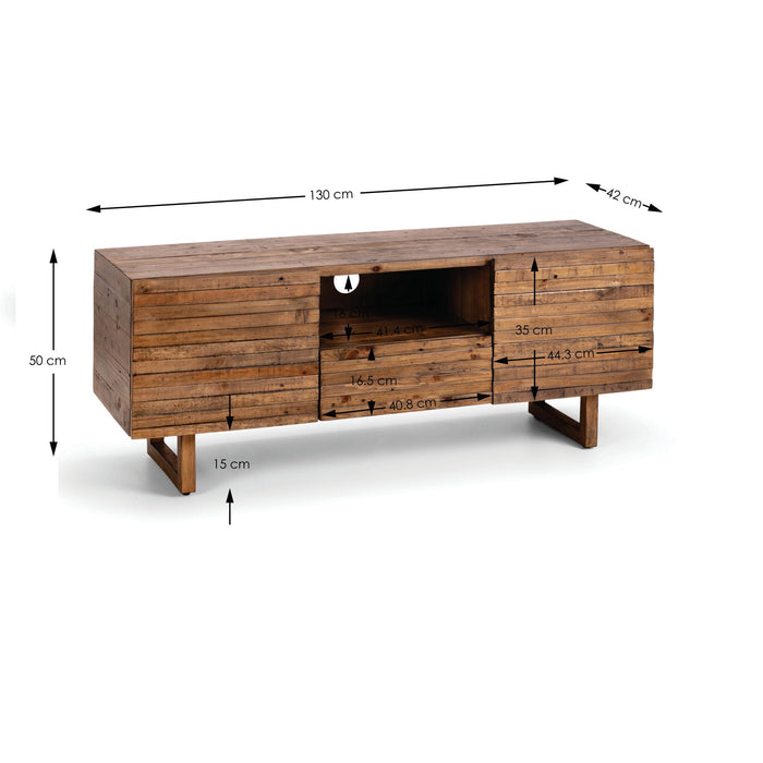 Clarissa Reclaimed Wood Media Unit - Luminex FurnitureTV UnitWOB013