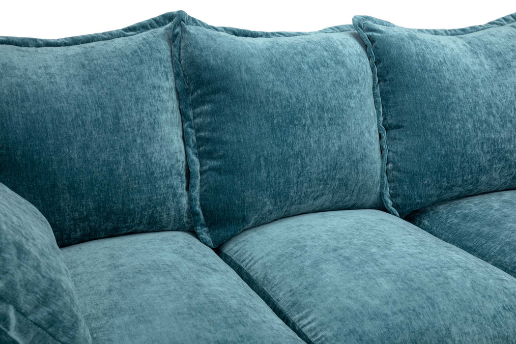 Clarisse Teal Large Corner Sofa – Modern 5 Seater - Luminex FurnitureSofascolbee_sofa_teal_large_corner