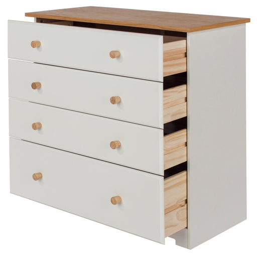 Colorado 4 Drawer Chest – Soft White - LuminexFurnitureChest of DrawersCL514