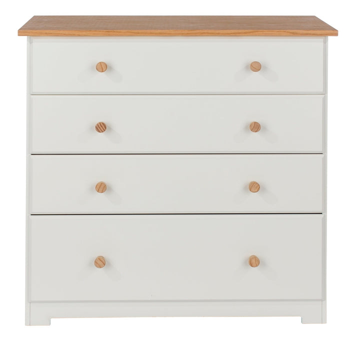 Colorado 4 Drawer Chest – Soft White - LuminexFurnitureChest of DrawersCL514