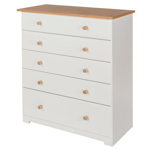 Colorado 5 Drawer Chest – Soft White - LuminexFurnitureChest of DrawersCL515