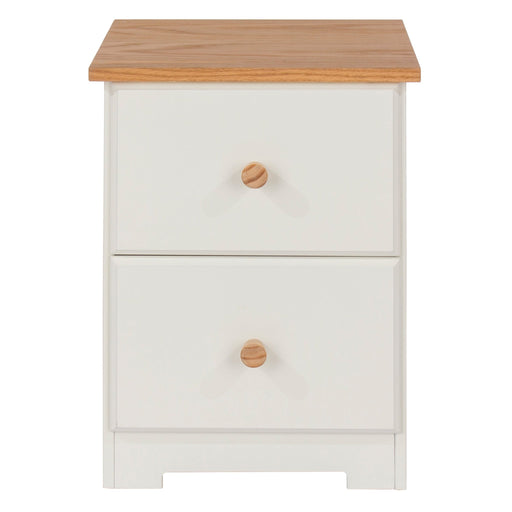 Colorado Bedside Table 2 Drawer Petite Cabinet Soft White - LuminexFurnitureBedside TableCL509