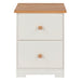 Colorado Bedside Table 2 Drawer Petite Cabinet Soft White - LuminexFurnitureBedside TableCL509