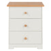 Colorado Bedside Table 3 Drawer Cabinet Soft White - LuminexFurnitureBedside TableCL510