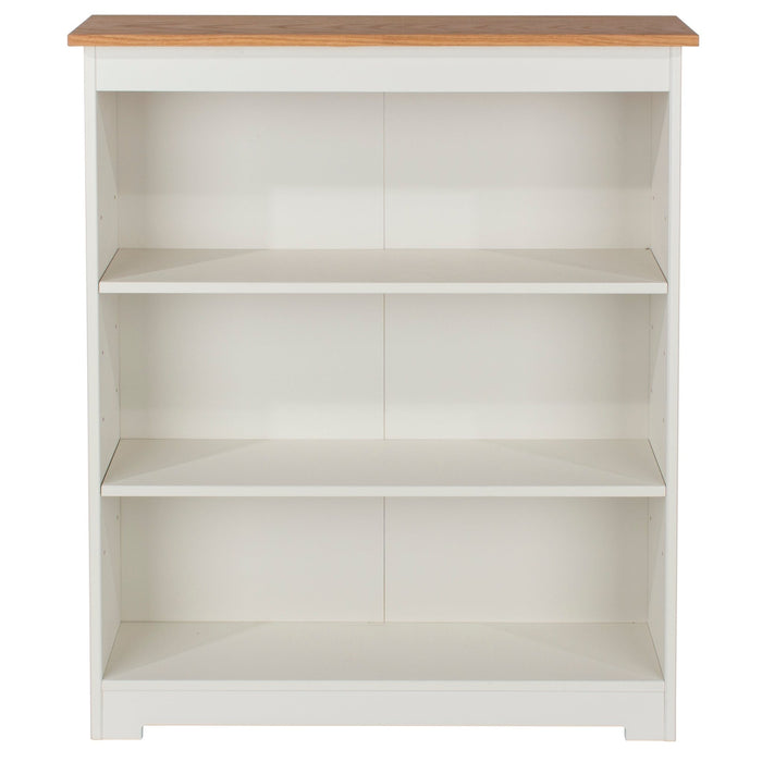 Colorado Bookcase Soft White Low Wide - LuminexFurnitureBookcaseCL918