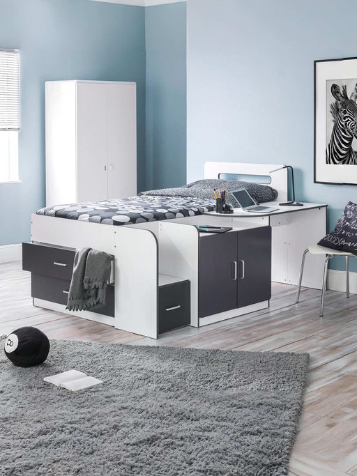 Comet Explorer Cabin Bed with Desk & Storage - Luminex FurnitureMid SleepersCOO101