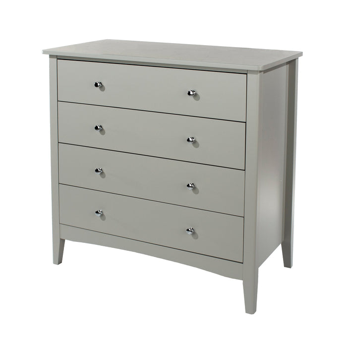 Como 4 Drawer Chest – Grey - LuminexFurnitureChest of DrawersCMG514