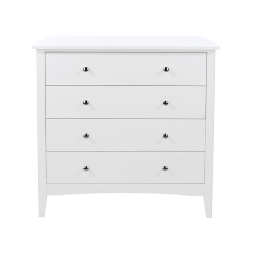 Como 4 Drawer Chest – White - LuminexFurnitureChest of DrawersCMW514