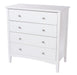 Como 4 Drawer Chest – White - LuminexFurnitureChest of DrawersCMW514