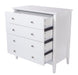 Como 4 Drawer Chest – White - LuminexFurnitureChest of DrawersCMW514