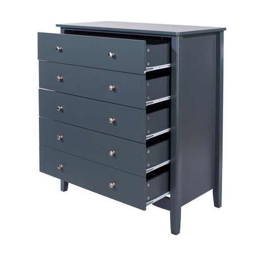 Como 5 Drawer Chest – Blue - LuminexFurnitureChest of DrawersCMB515