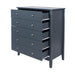 Como 5 Drawer Chest – Blue - LuminexFurnitureChest of DrawersCMB515