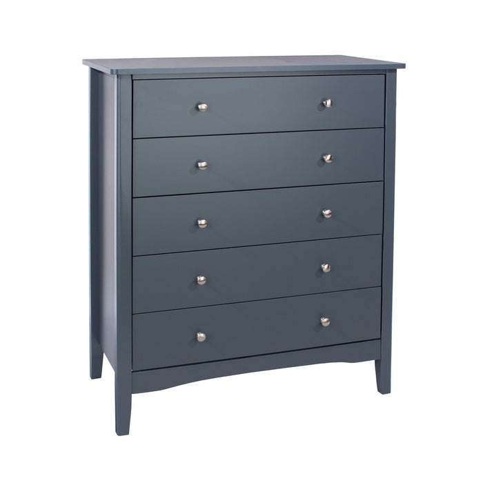 Como 5 Drawer Chest – Blue - LuminexFurnitureChest of DrawersCMB515
